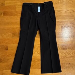 LOFT Black Dress Pants with Front Pleats